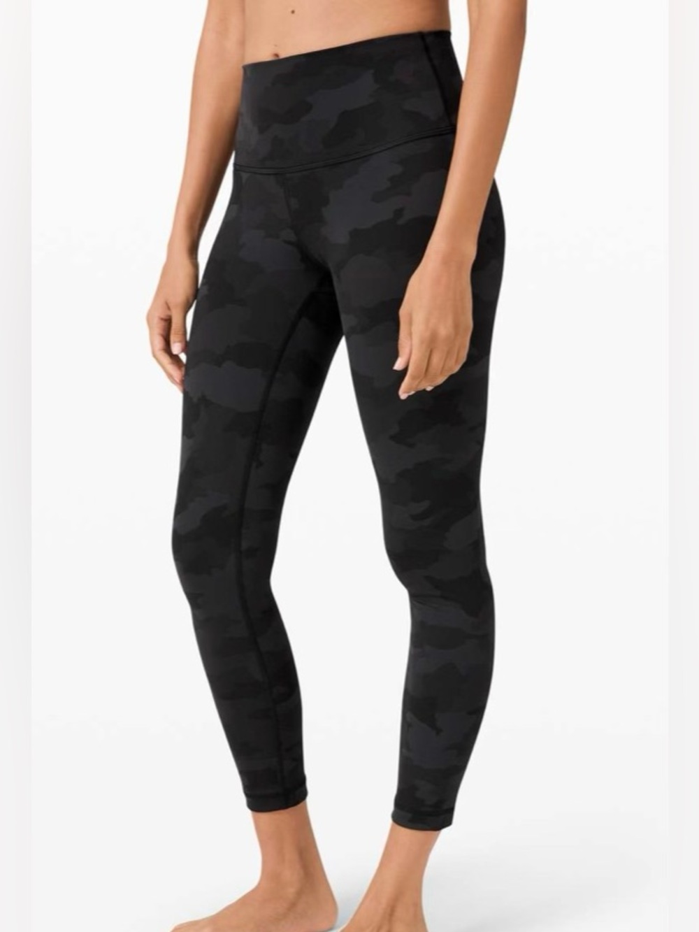 Lululemon Size 2 Wunder Under 25” Black Camo